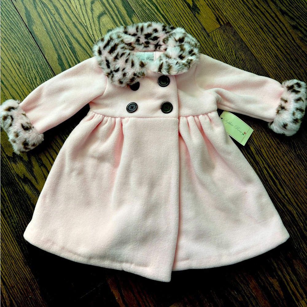 Brand new winter dress coat. Tags still intact and never worn. Size 12M.